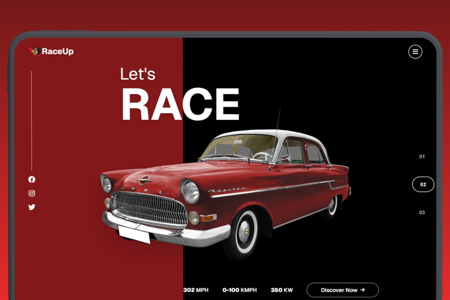 RaceUp - Slide 3